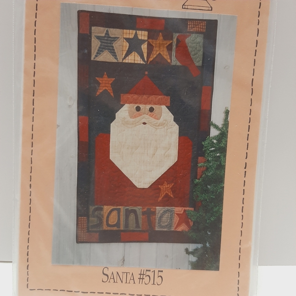 π Santa Quilt Country Threads Kit Vintage Sewing Pattern Packet - Picture 3 of 4